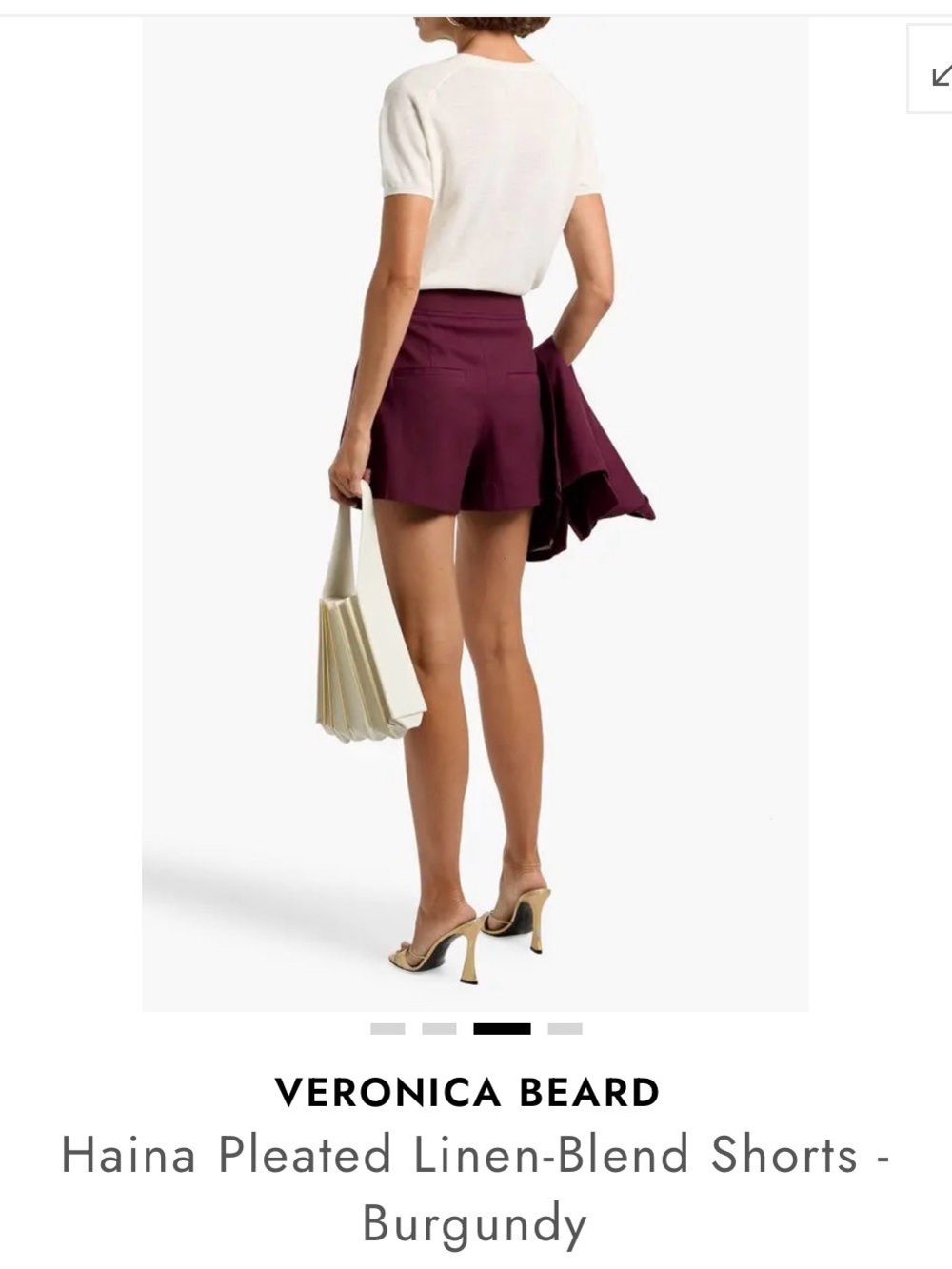 Veronica Beard Pleated Shorts